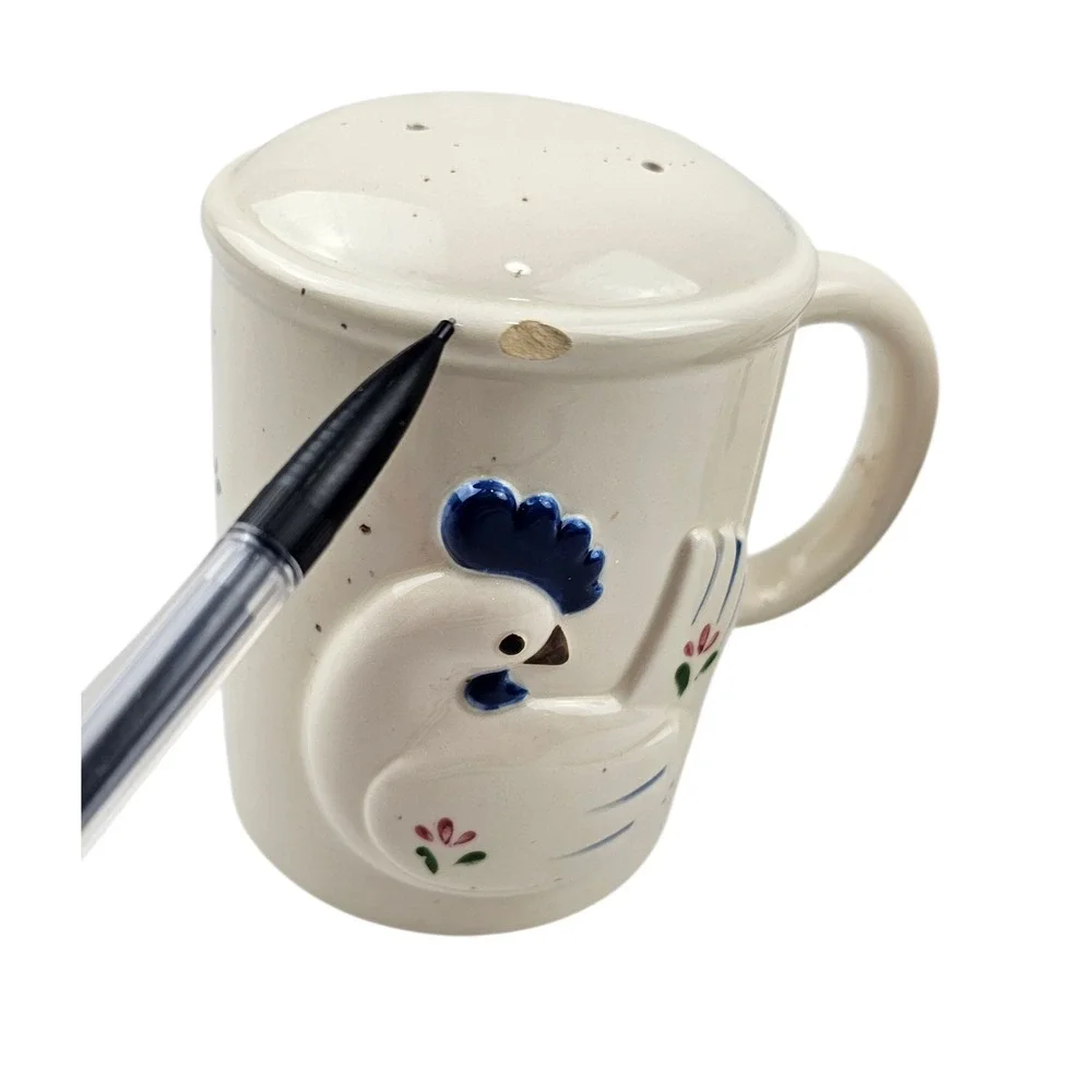 Otogari Japan Vintage Rooster Hen Mug Salt and‎ Pepper Shakers Ceramic Kitchen